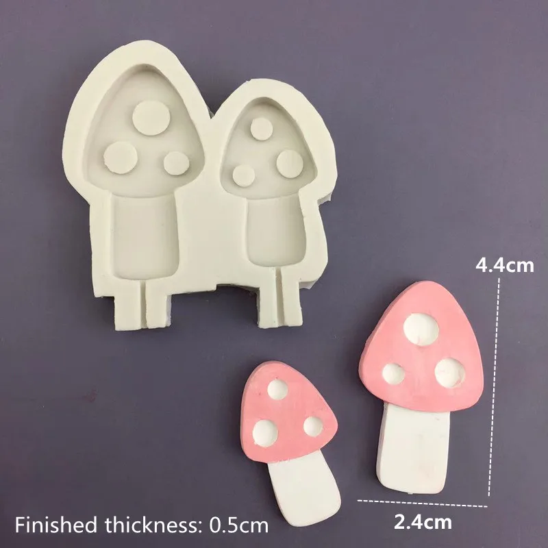 BYDOT Mushroom Silicone Mold Cake Molds Fondant Molds Sugar Craft Chocolate  Moulds Tools Cake Decorating Baking Accessories 