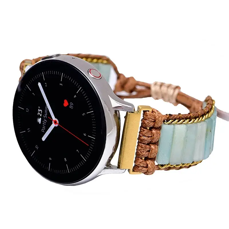 22mm 20mm Nylon Strap For Samsung Galaxy Watch 6/5/4/3 Huawei Watch 4/GT4-3-2 Pro Bohemian Braided Bracelet Amazfit GTR/GTS Band - Image 3