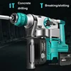 ML-DC001 Cordless Electric Rotary Hammer Impact Drill 21V Multi -function Electric Pick Tool Screwdriver 2000/2500mAh with Parts 1