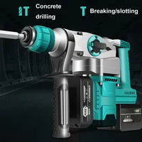 ML-DC001 Cordless Electric Rotary Hammer Impact Drill 21V Multi -function Electric Pick Tool Screwdriver 2000/2500mAh with Parts 1