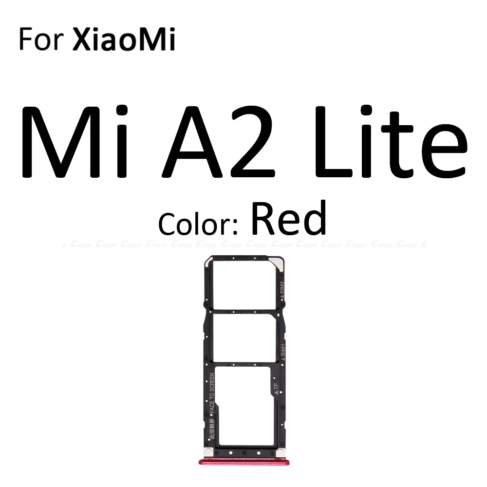 Cajón Tarjeta SIM Doble + MicroSD Para Xiaomi Mi A2 Lite - Repuesto Original Negro Con Herramienta De Extracción
