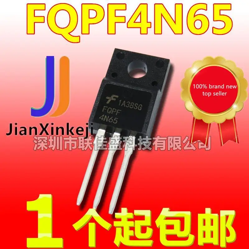 20 шт. 100% оригинальная новая фотовспышка FQPF4N65 FQPF4N65C 4A 650V N-channel MOS фотовспышка