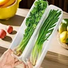 1/2/4PCS Fresh Box Refrigerator Storage Boxes Scallions Food Container with Lid Cold Crisper Sealed Kitchen Fresh Fruit Fridge O 5