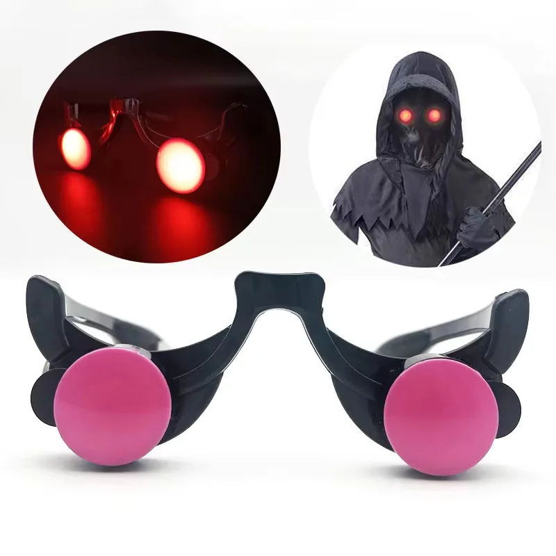 Glow-in-the-Dark Scary Red Eye Halloween Cosplay Glasses