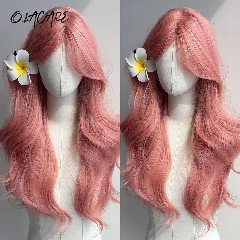 Copper Ginger Synthetic Wig for Women with Bangs