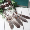 Retro Maple Leaf Dream Catcher Wind Chimes Indian Style Feather Car Pendant Dream Catcher 6