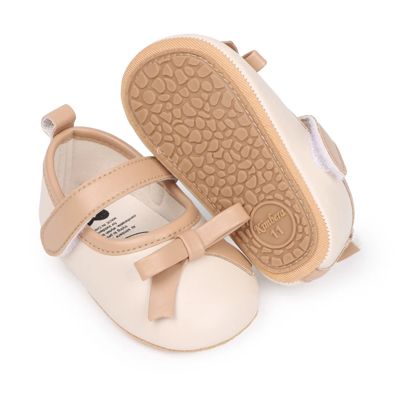 Infant Baby Girls Moccasins Cute Bowknot Soft Sole Flat Anti-Slip First Walker