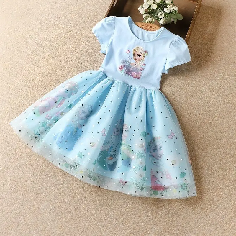 Frozen Elsa & Anna Girls Dress 6