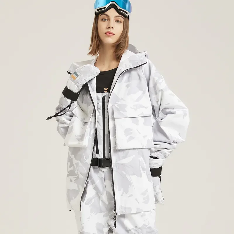 Warm Ski Jacket for Men and Women, Waterproof, Windproof, Skiing and Snowboarding, Female Outdoor Clothing, Fleece, Newest