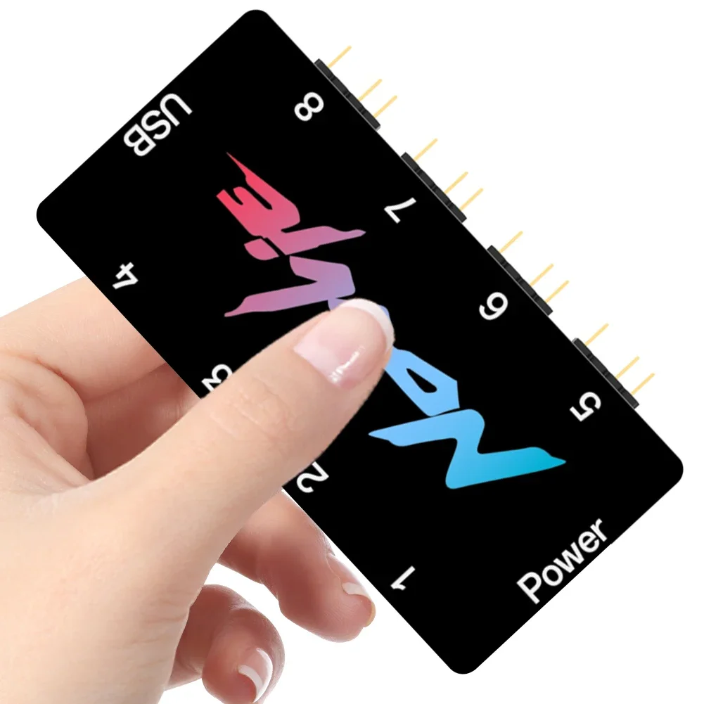 5V 3Pin Addressable ARGB Splitter Support SignalRGB OpenRGB ARGB Fan HUB Controller 8/16 Way for Extended Motherboard Interface