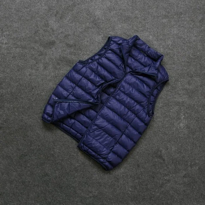 Navy blue vest for men