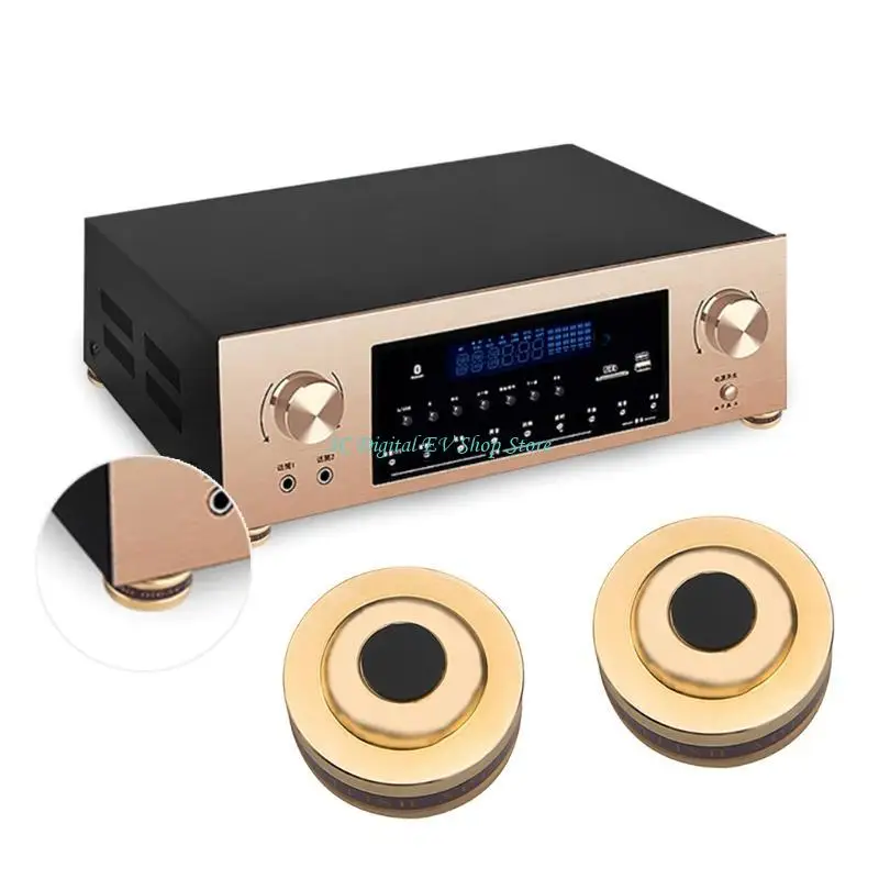 E74D Aluminium Verstärker Füße Stoßdämpfer Plattenspieler Füße HIFI Lautsprecher Isolation Füße Pad Lautsprecher Spikes – Detail 10