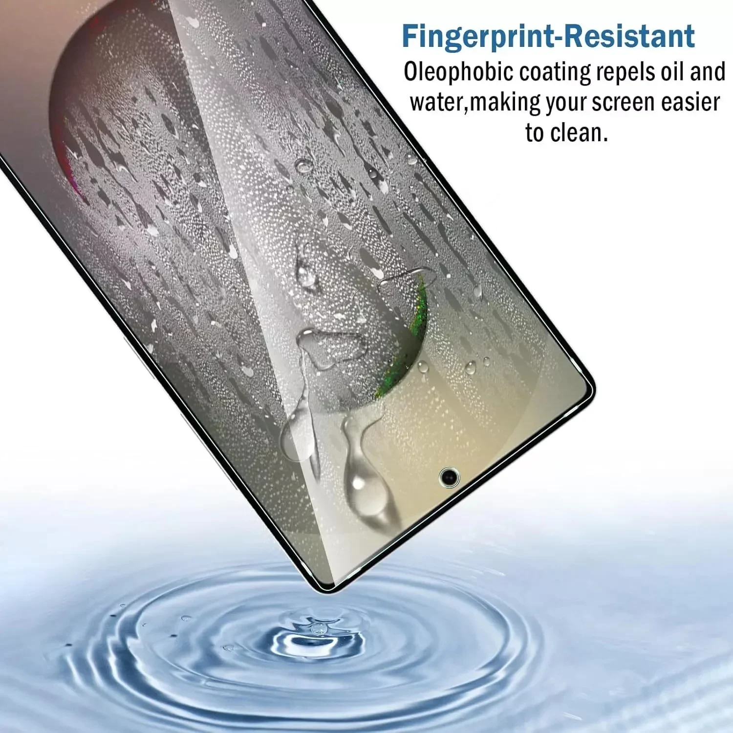 3-Pack 9H Premium Tempered Glass Screen Protectors with Fingerprint Unlock Support