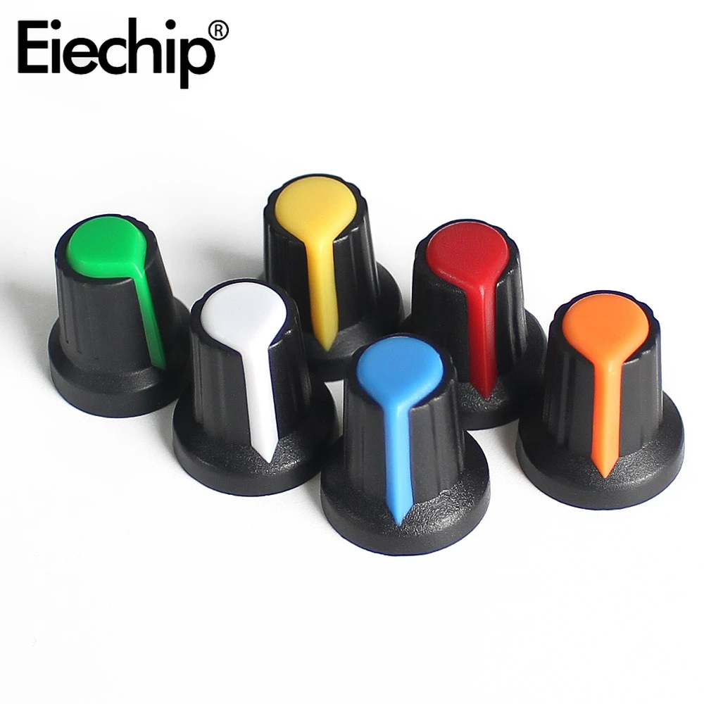 30PCS AG3 AG2 Rotary Switch Knobs Assorted Set WH148 Potentiometer Knob DIY Light Dimmers Volume Control Knob Cap Kit