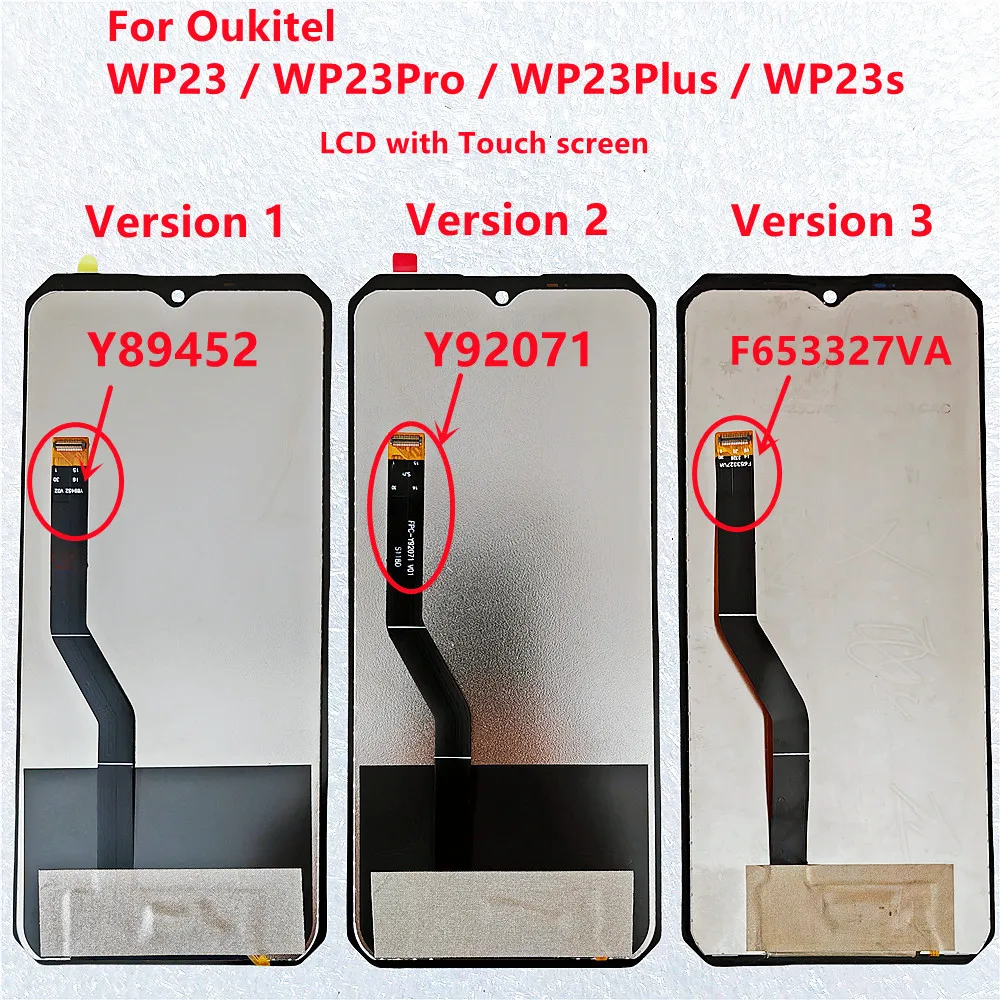 SiuVorZhi Écran LCD De Rechange Pour OUKITEL WP23 Plus - Écran Tactile Complet Avec Outils Inclus
