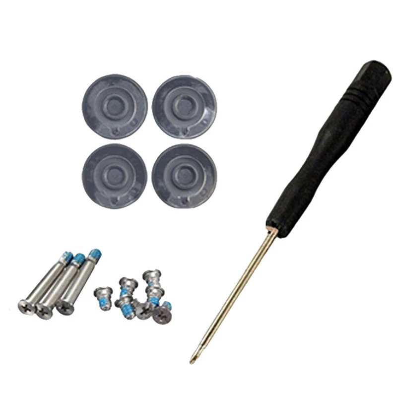 Macbook Rubber Feet 1Set Bottom Case Rubber Feet With Screws Screwdriver For Macbook Pro 13" 15" 17" A1278 A1286 A1297 2008 2009 2010 2011 2012 Year