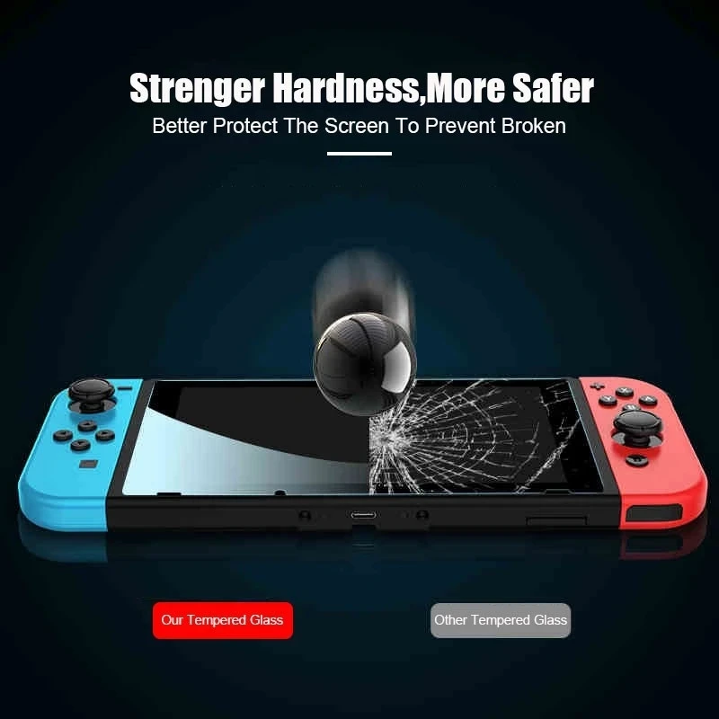 Premium Tempered Glass For Nintendo Switch Lite/Switch Oled /NS Screen Protector HD Clear Anti-Scratch Protective Films 1/2/3PCS screen protector film