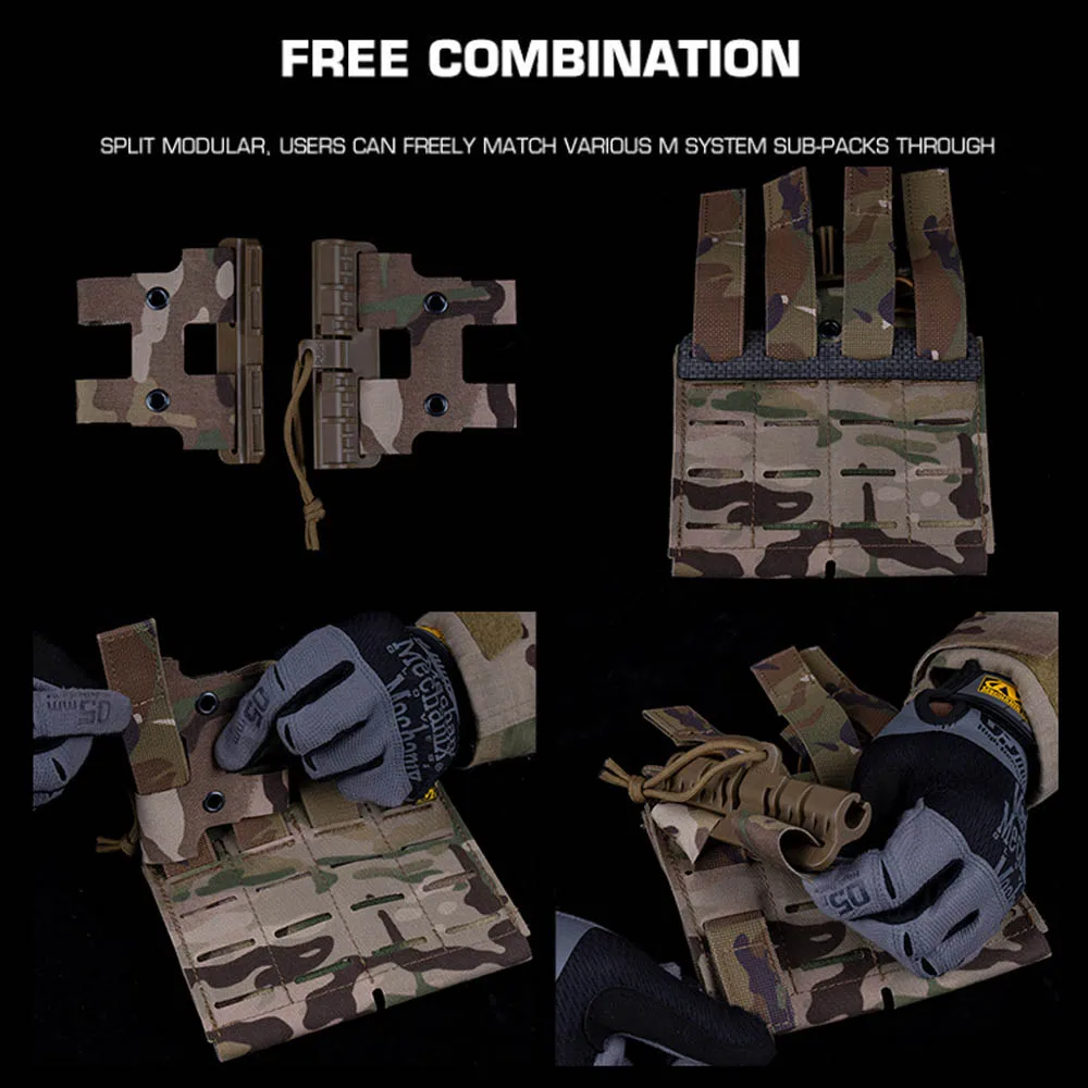모듈식 전술 체스트 리그 V2 MOLLE 사냥 전투 훈련 에어소프트 탄창 파우치 마운트 DIY 체스트 리그 베스트 퀵 릴리즈 기어