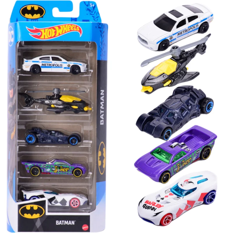 Hot Wheels Batman 5 Car Set Bundle Version 1