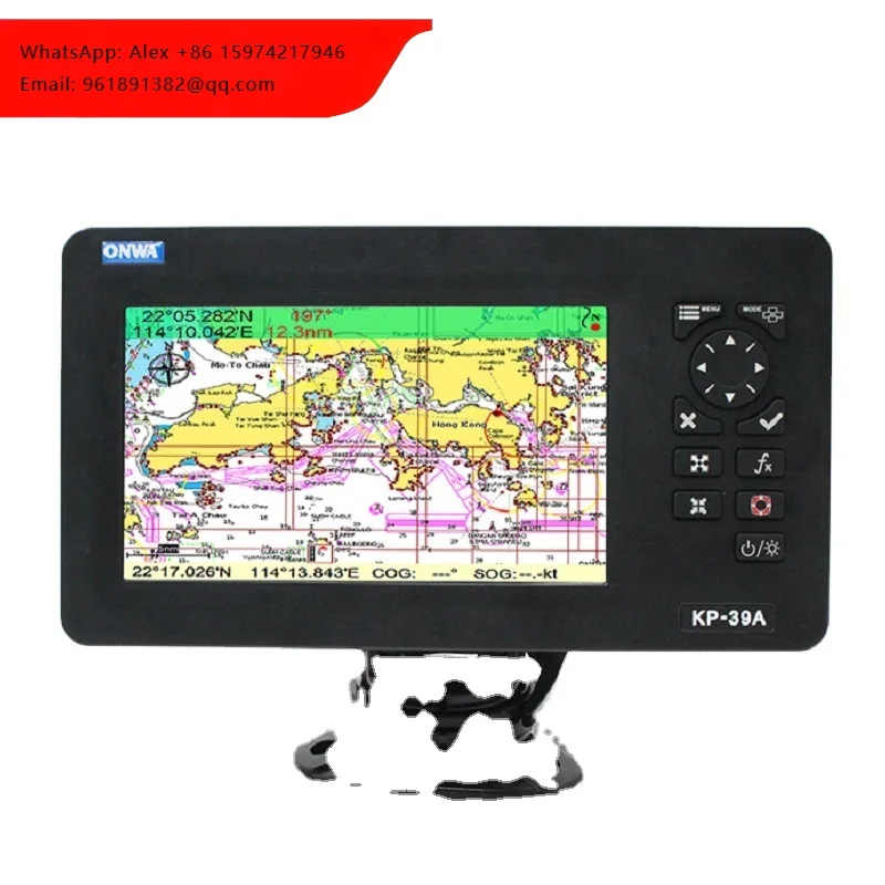 온와 KP-39A 7인치 GPS 차트 플로터 (클래스 B AIS 트랜스폰더, K-..