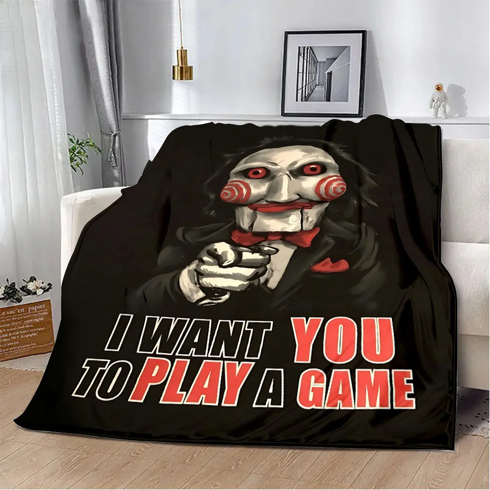 Saw X Horror Thriller Movie Printed Blanket Picnic Blankets Warm Blanket Soft and Comfortable Blanket Home Travel Birthday Gift 6
