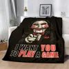 Saw X Horror Thriller Movie Printed Blanket Picnic Blankets Warm Blanket Soft and Comfortable Blanket Home Travel Birthday Gift 6
