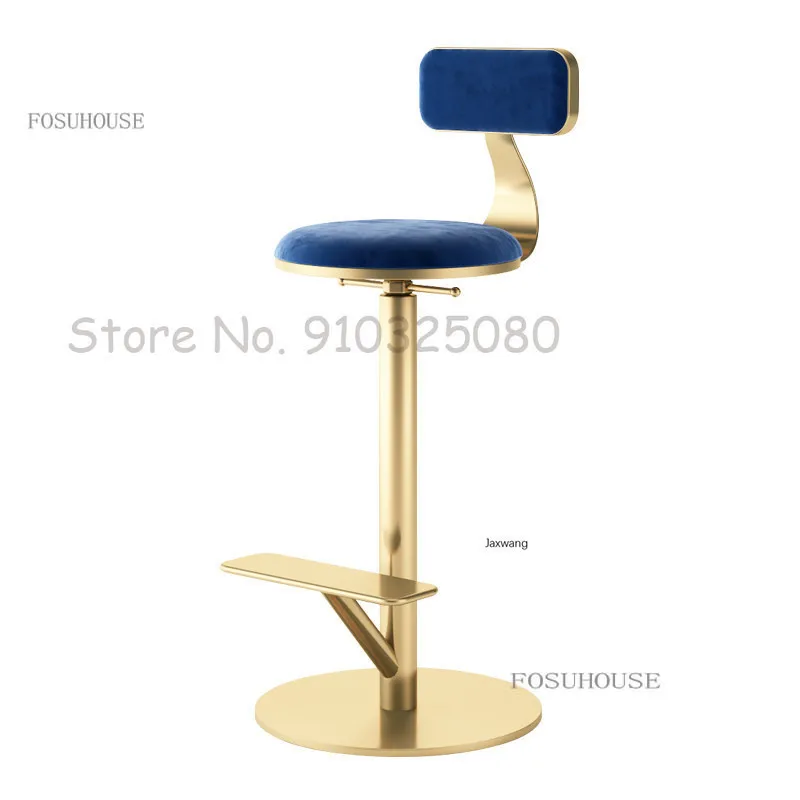 Nordic Furniture Bar Chair Designer High Chair Home Rotating Bar Chairs Iron Lifting Stool High Feet Stools Bv
