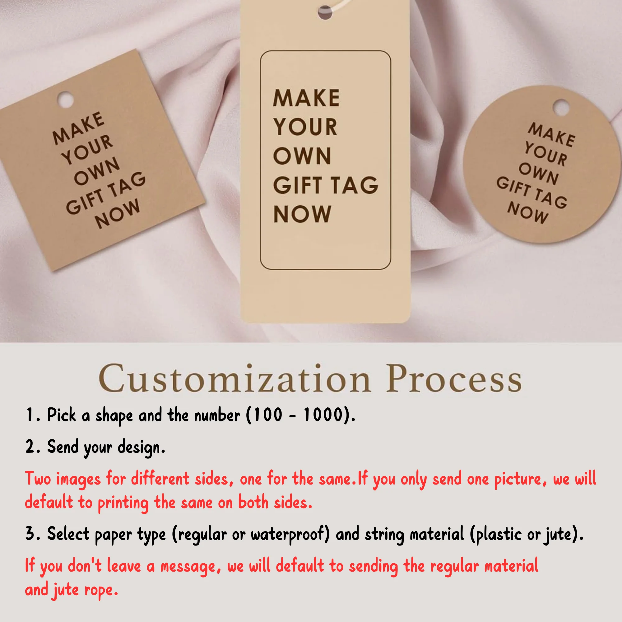 Clothing Tags Custom Hang Tags For Clothes Personalized Hang Tags For Wedding Thank You Gift Birthdays Bridal showers Christmas Deco