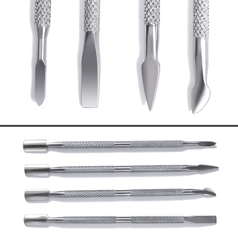 

Double-ended Stainless Steel Cuticle Pusher Dead Skin Push Remover for Pedicure Manicure Nail Art Cleaner Care Tool