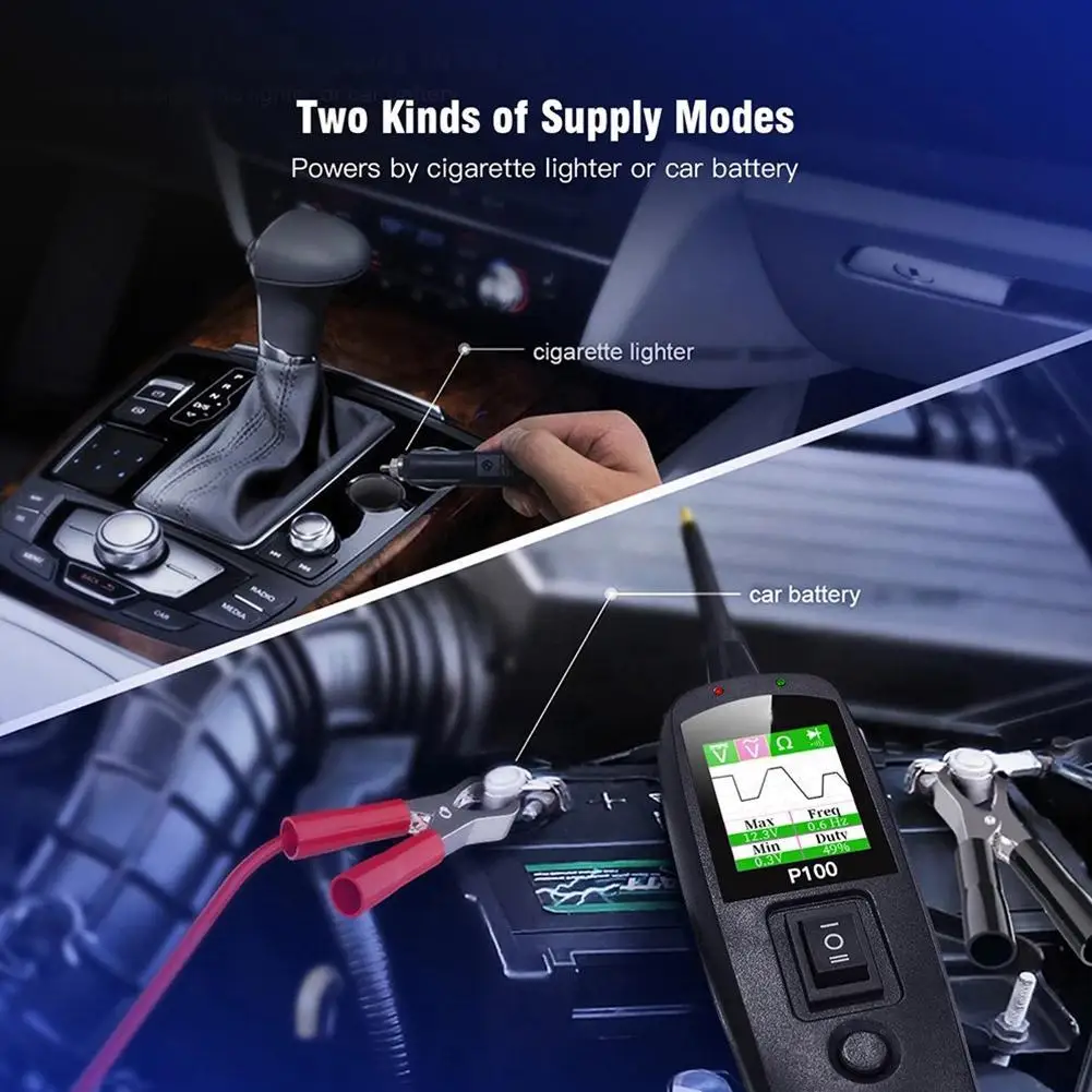 

P100 2m Power Circuit Probe Kit 12v 24v Car Circuit Workshop Tester Automotive Tester Mechanical Voltage/resistant Tools W9r5