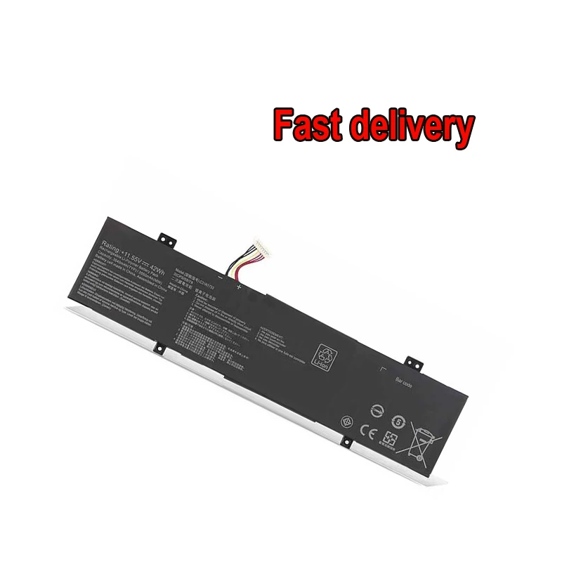 Dodomorn-bateria do Portátil para Asus C31n1733 Série 0b20002970000 Tp412ua Tp412ua-ec207t Vivobook Flip 14 0b200-02970000 - Imagem 6