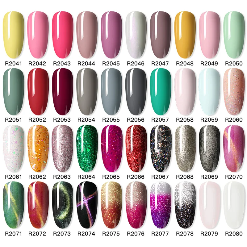 Nail Polish ROSALIND Neon Shiny Gel Hybrid Varnishes