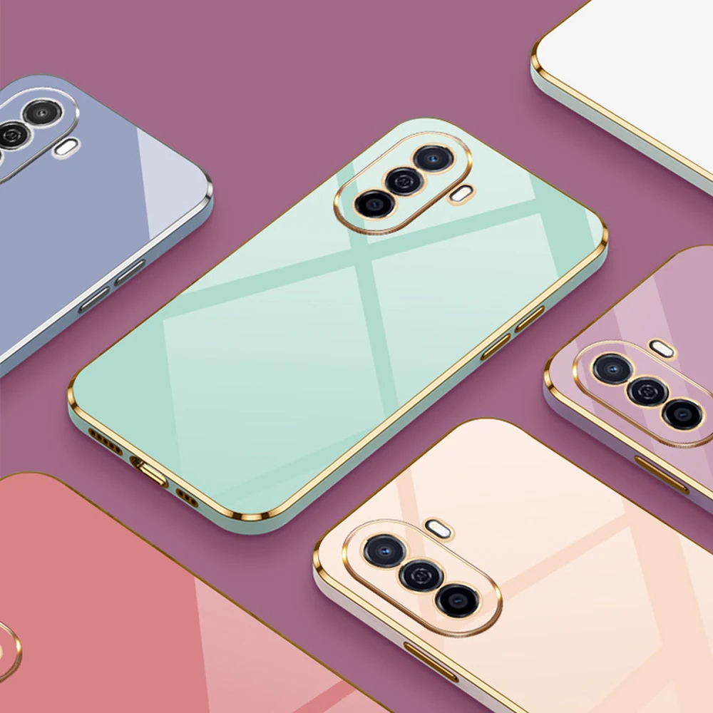 Luxurious Square Plating Shockproof Case