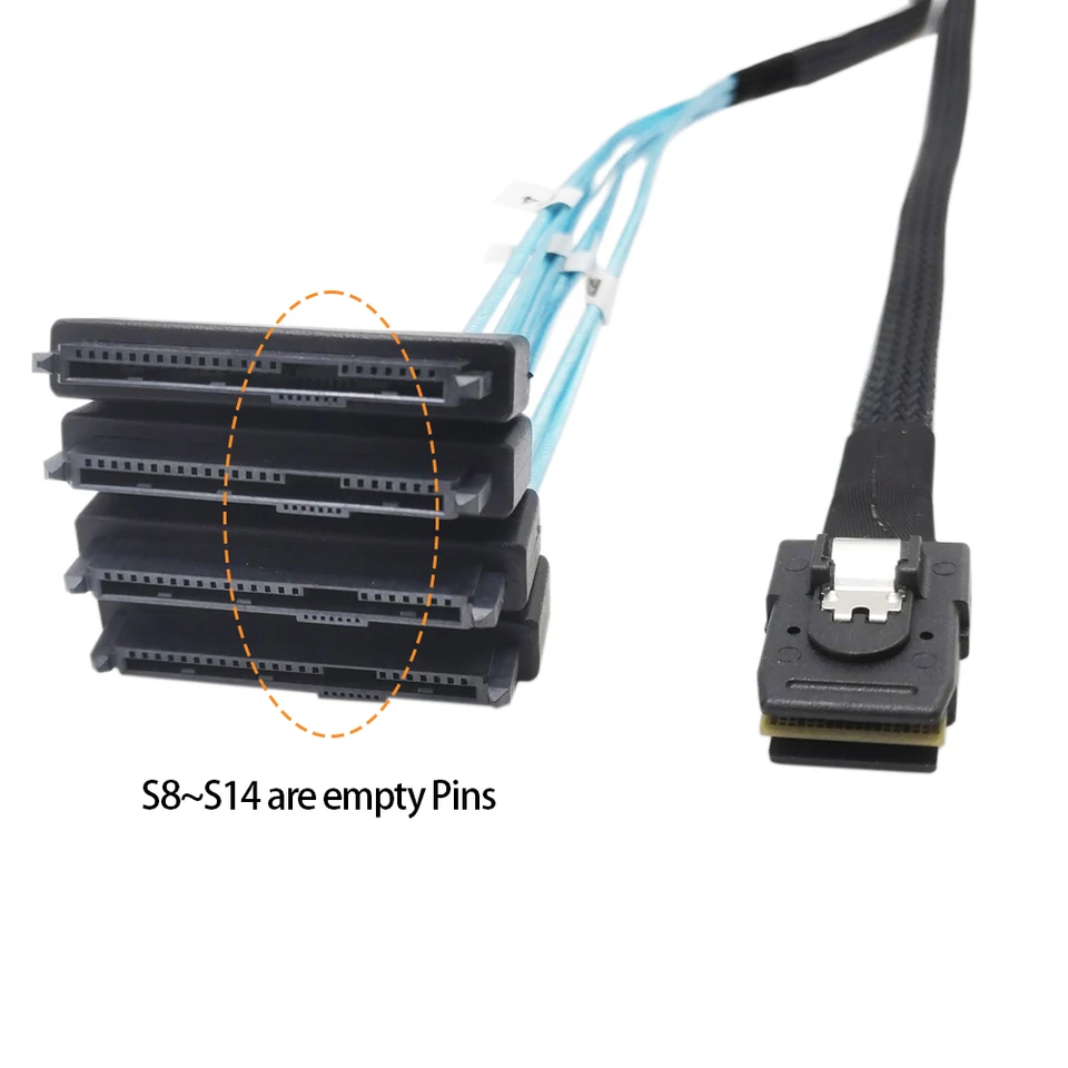 あぷ Sata電源アダプター付きミニソー,SFF-8087〜SFF-8482,sff8087 - AliExpress