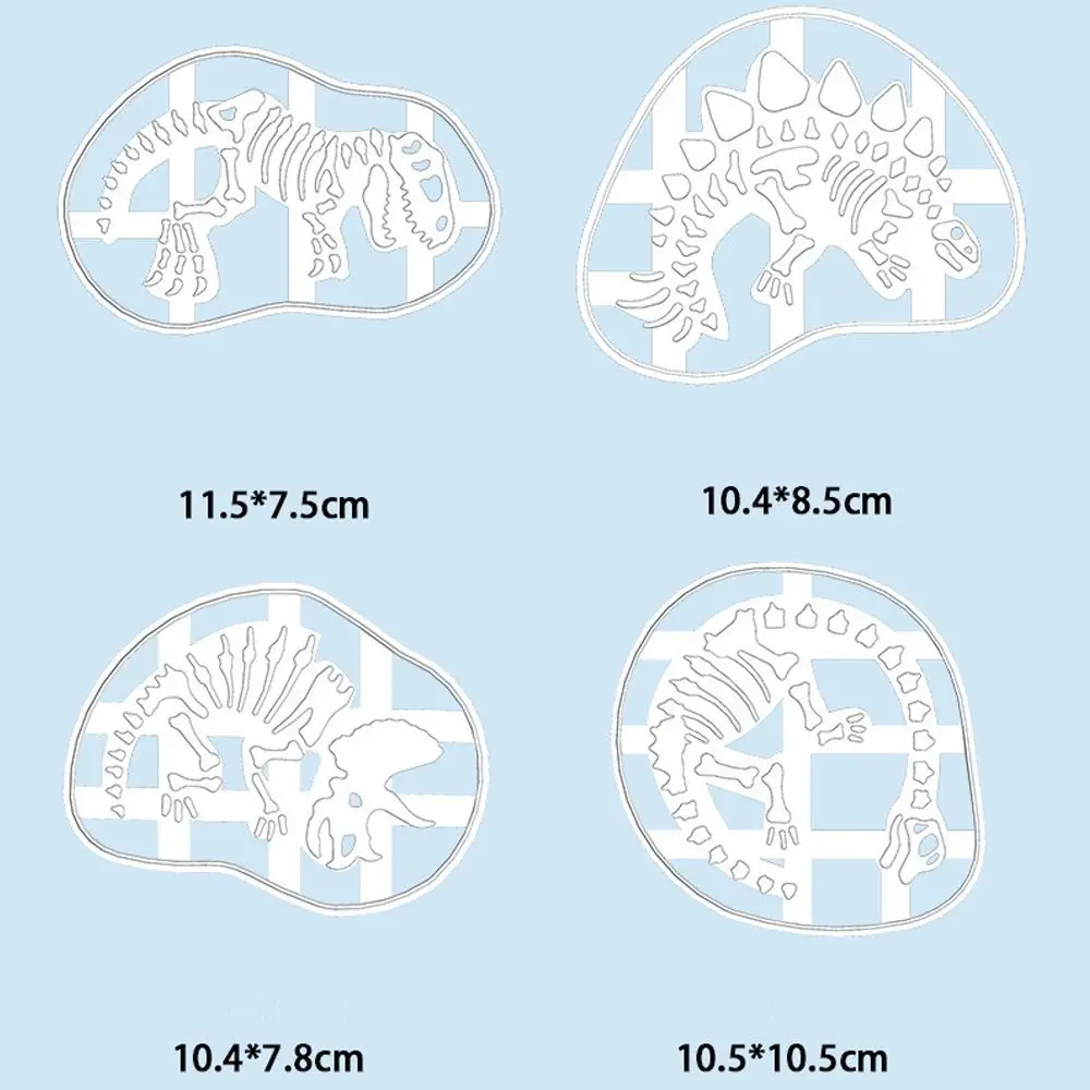 Dinosaur Cookie Cutters Mold Baking Mold 4Pcs