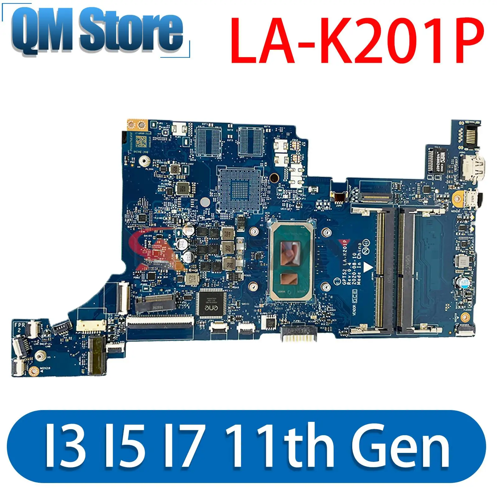 

For HP 15-DW Laptop Motherboard With I3 I5 I7 11th Gen CPU GPT52 LA-K201P M29209-601 M29209-001 MB 100% Tested