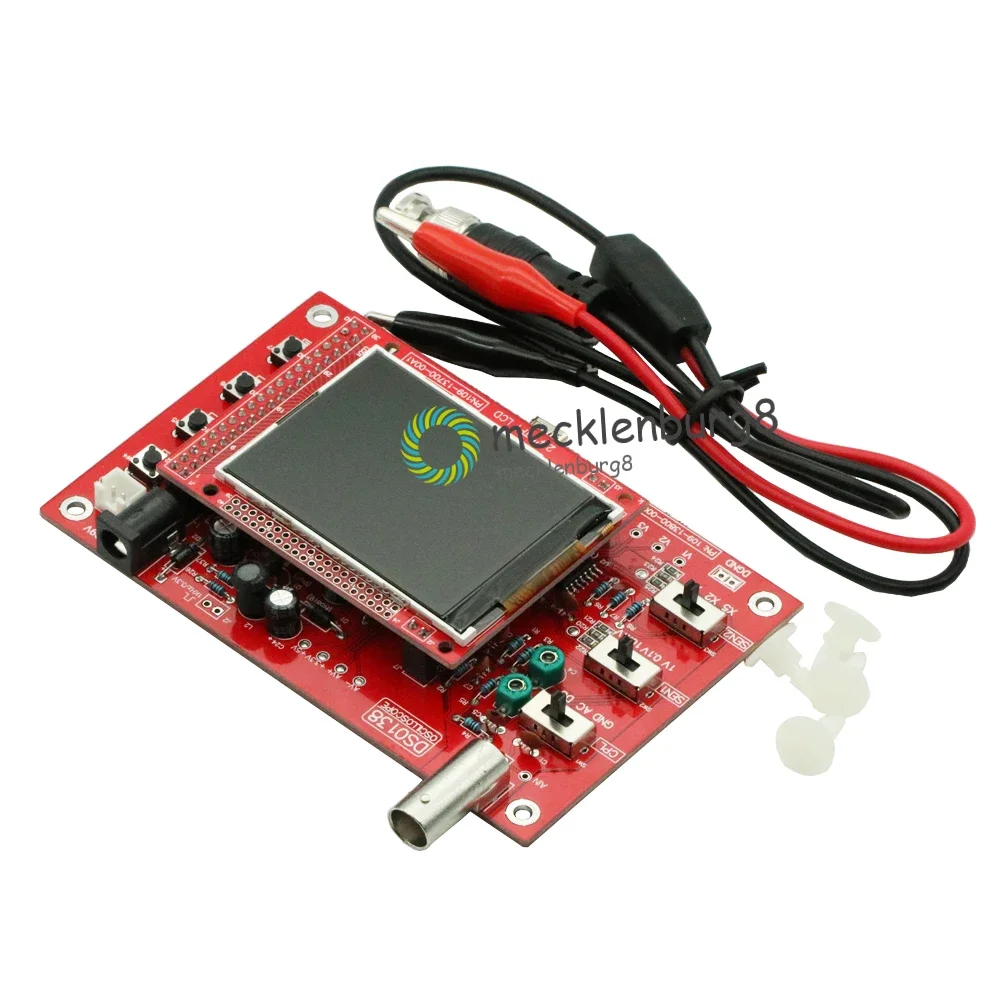 

Аналоговая полоса пропускания, сварная для модуля платы arduino, 1 шт., DSO138, 2,4 дюйма Φ 1Msps + датчик, новинка