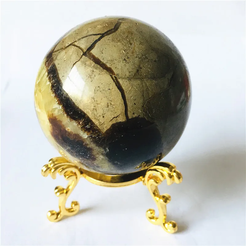 Natürliche Septarian-Kugel Septarium Natürlicher Drachenstein – Detail 4