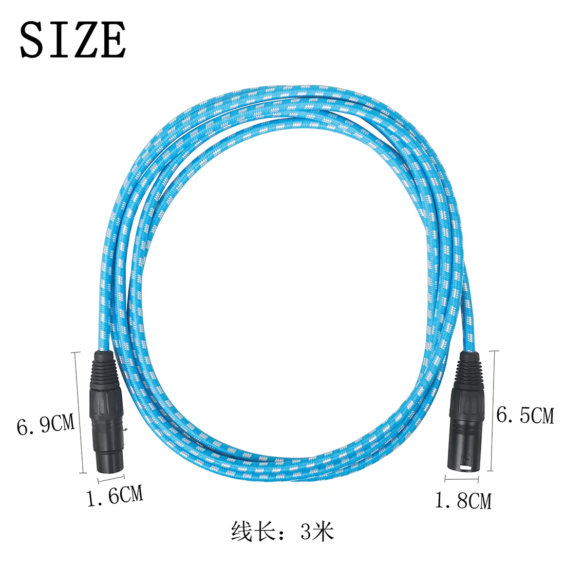 Buntes mehrfarbiges 3/6/10m Gitarren kabel Draht kabel Buchse Amp Anschluss Kabel Rausch unterdrückung Linie Gitarren teile & Zubehör – Detail 8
