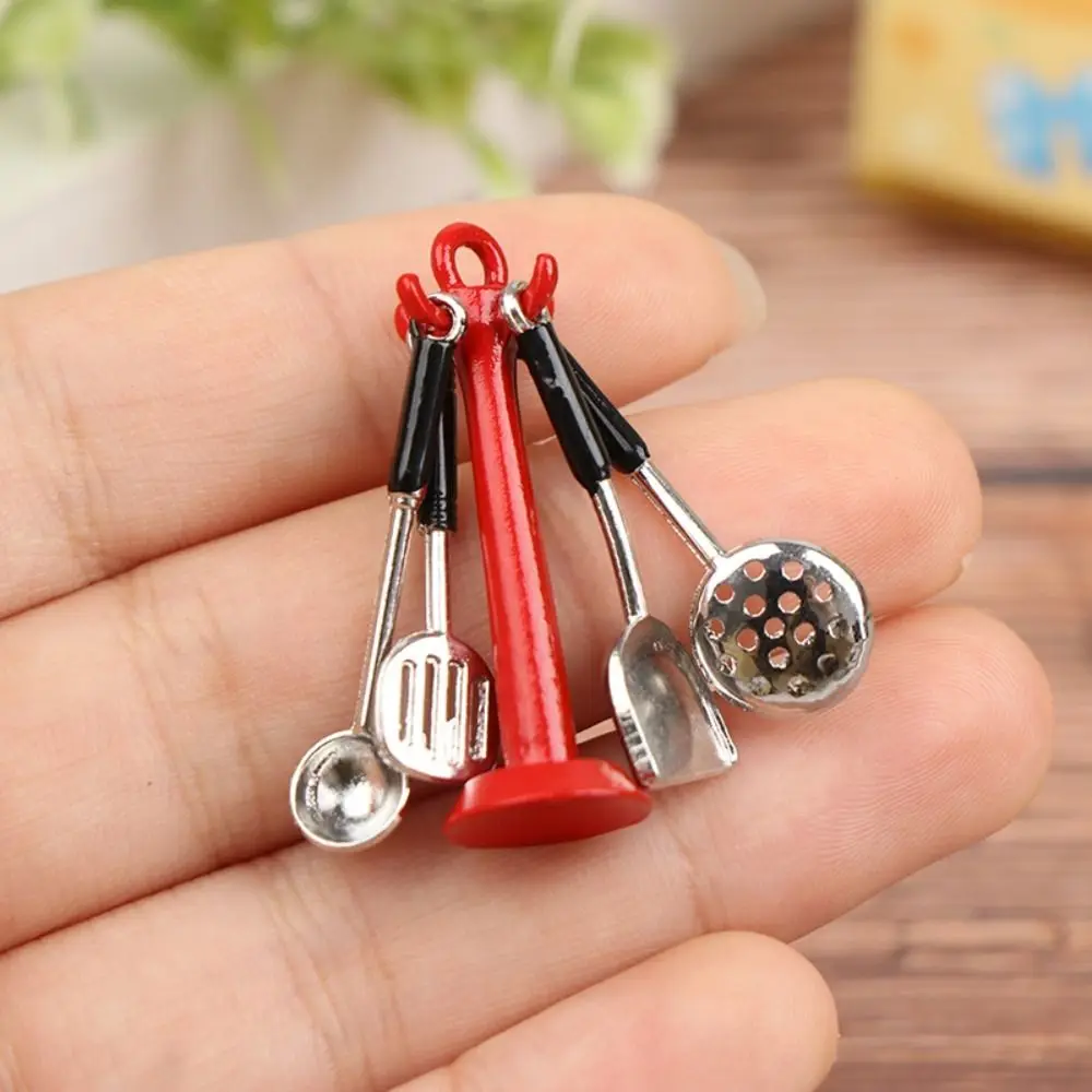 Miniature Kitchen Utensil Set: Alloy Dollhouse Cookware for Kids' Imaginative Play