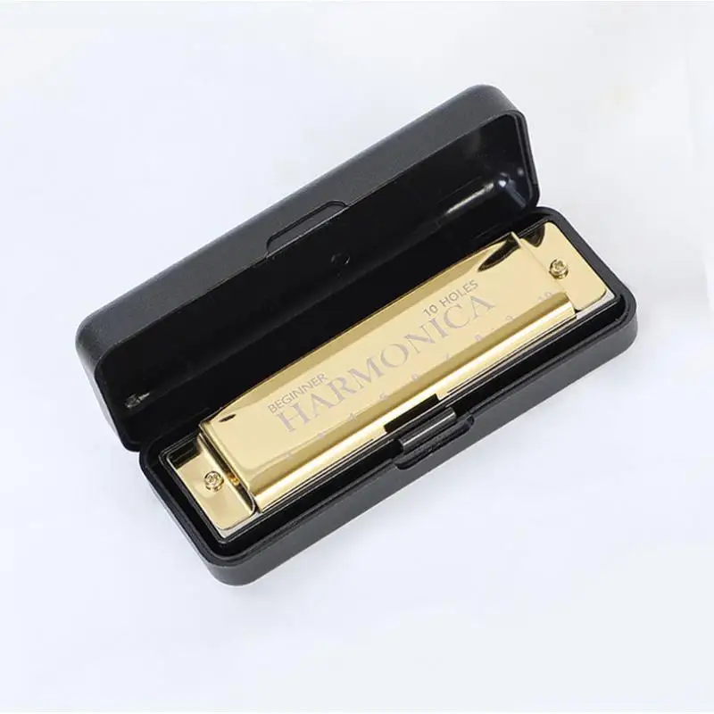 1PC Professionelle 10 Loch 20 Ton Mundharmonika Farbe C Ton Mundharmonikas Mit Fall Weihnachten Geschenk Für Anfänger Mundharmonika – Detail 9