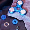 Kid Metal Spinner Three-leaf Finger Pressure Gyro Toy EDC Autism ADHD Finger Gyro Metal Bearing Decompression Christmas Gift 2