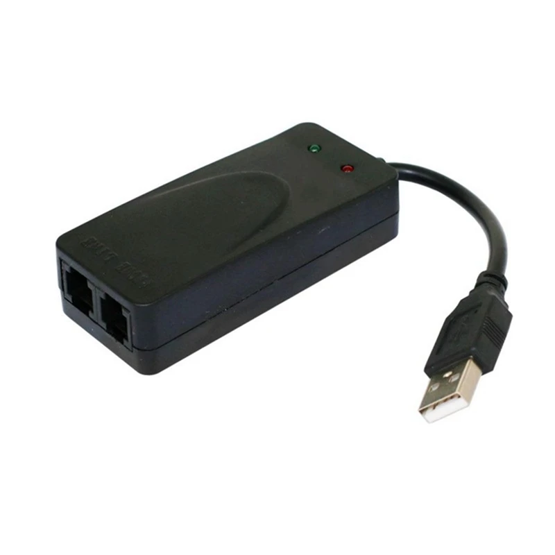 

USB Fax Modem Dual Port USB2.0 56K V.92 V.90 External Modem Driver For Win 7 8 10 XP Receive Send Fax On Computer