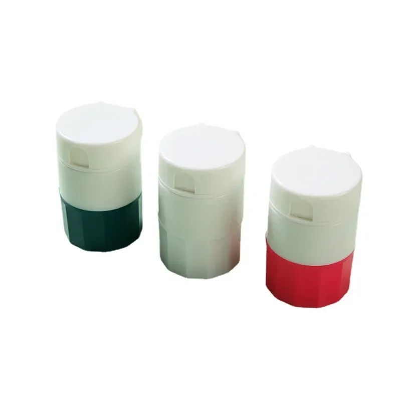 New Portable 4 Layer Powder Tablet Grinder Powder Pill Cutter 4 in 1 Medicine Splitter Box Storage Crusher Portable Pill Box