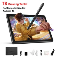Frunsi T8 Standalone Drawing Tablet Pad 8 Inch with IPS HD Screen HD Display No Computer Needed, Android 13 Pen Stylus 4GB/64GB