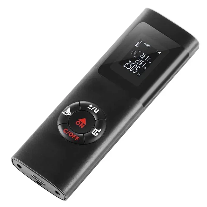 1Pcs Mini Infrared range Finder USB Charging Port High Precision Infrared Measuring Instrument