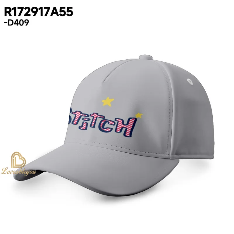 Stitch Hat Print Cartoon Peaked Cap Summer Travel Sun Hat Men's and Women's Fashion Adjustable Hip Hop Baseball Cap