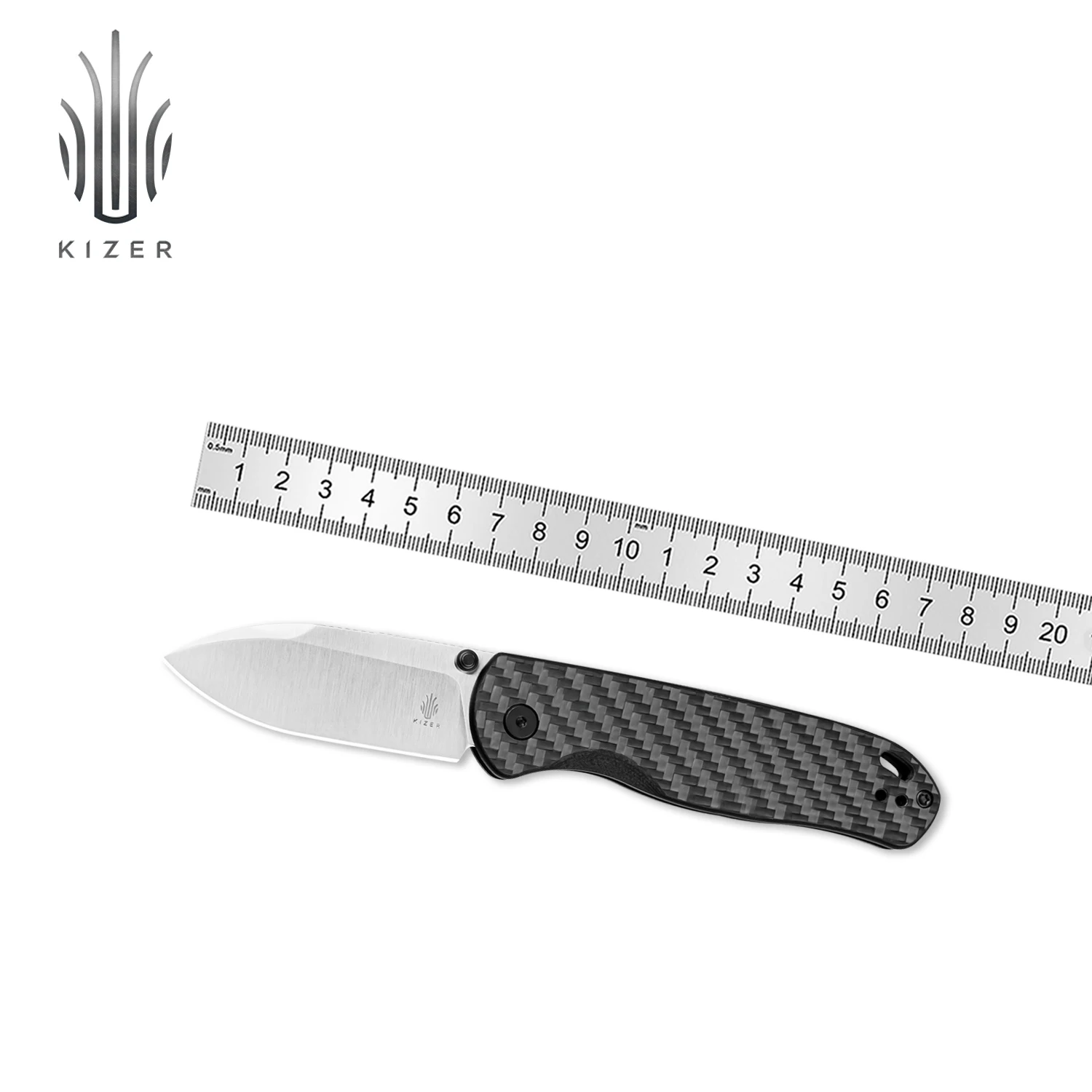 Kizer Folding Pocket Knife Drop Bear V3619A3 Nitro-V Steel
