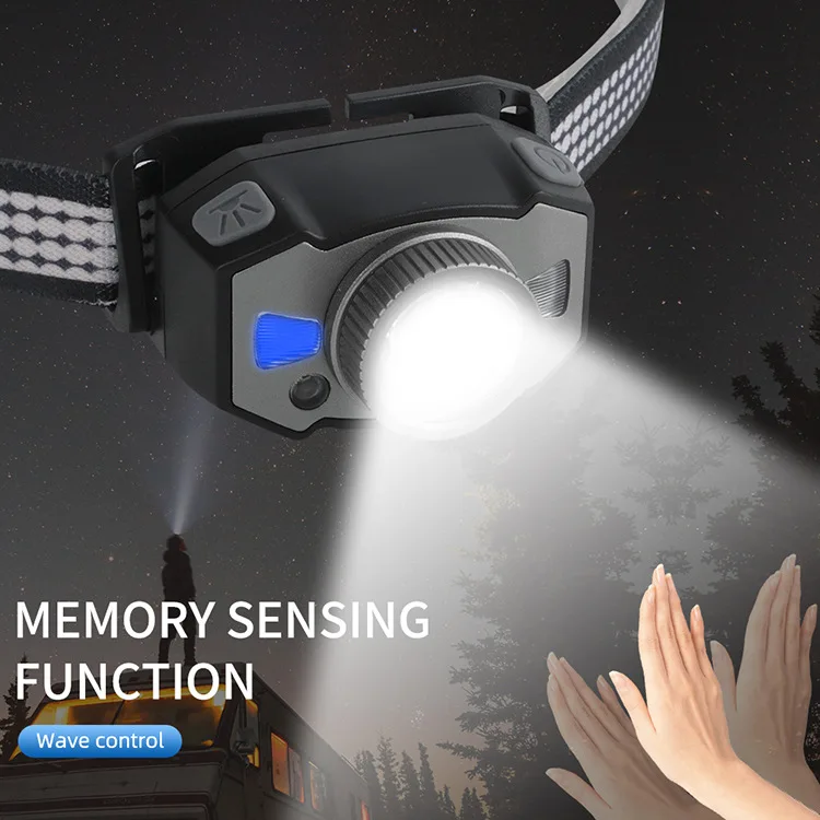 Description Picture 6 of itemLED Induction Headlamp USB Rechargeable Head Lamp Smart Motion Sensor Headlight Zoomable Head Flashlight Outdoor Fishing Lantern