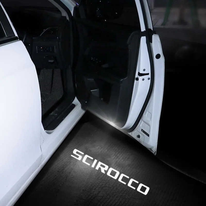 Luz LED de bienvenida para puerta de coche, proyector de cortesía, luces de sombra fantasma para VW Scirocco 2009, 2016, 2014, 2011, 2010, 2015,